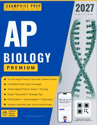 Amazon.com: Ap Biology Premium, 2027: Prep Book With 6 Practice